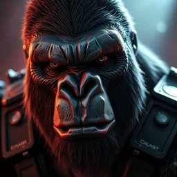 joe biden biden as king kong in gears of war doom eternal, splash art, detailed face, details in the face, movie still, cinematic lighting, ray tracing, octane render, long lens, shallow depth of field, bokeh, anamorphic lens flare, 8 k, hyper detailed, 3 5 mm film grain