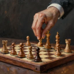 checkmate, cinematic lighting, detailed oil painting, hyperrealistic, 8k