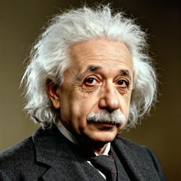 color portrait einstein