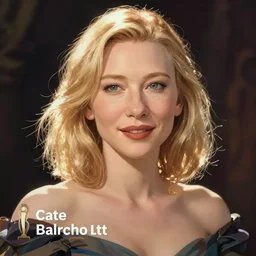 cate blanchett as a studio ghibli character