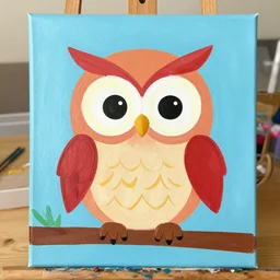 painting owl birthday party