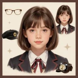 character study and portrait of a james bond villain as a young girl, trending on artstation, cgsociety