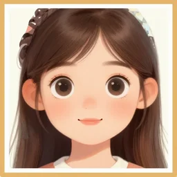 realistic gentle cute photo portrait of a young cute girl, symmetrical eyes, portrait illustration, trending on artstation, character design, clear focus, poster, works by ruan jia, gibli, elena shumilova, leah robinson