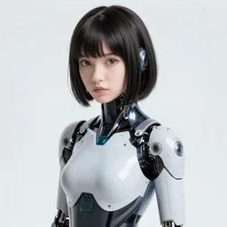 « photorealistic, ghost in the shell, girl android, pretty, very detailed »