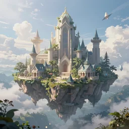 gorgeous floating fantasy island, mind blowing, ethereal, magical, artstation, 8 k 4 k hd