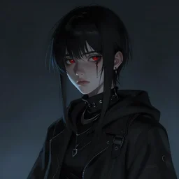 dark teen, darkwave, darksynth, character portrait, sharp, digital matte painting, art by luis royo, greg rutkowski, wlop, dramatic lighting, trending on artstation