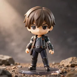 a nendoroid of a raiden, metal gear solid, detailed product photo