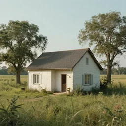 a house in nowhere, surrealism, dreamcore