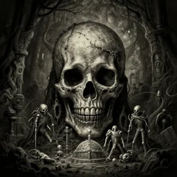 magic item, osr dungeon, tomb of horror, illustration, high detail, high resolution