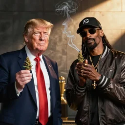 donald trump smoking weed with snoop dogg