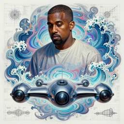 ( kanye ) ( ( engineering document, drawing, autodesk blueprint, warp drive ) ) ( ( ( hyper detailed masterpiece, psychedelic fractal pattern, jean giraud, digital art painting, dream wave aesthetic, ethereal, artgerm, donato giancola, tom bagshaw ) ) )