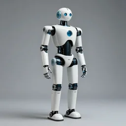 a modernist humanoid robot by dieter rams for braun, mecha, 1 9 6 0 s, product shot, portrait, studio lighting