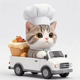 cute and funny, kitten wearing a cookpot helmet driving a catnip truck like they stole it, ratfink style by ed roth, centered award winning watercolor pen illustration, isometric illustration by chihiro iwasaki, edited by craola, tiny details by artgerm and watercolor girl, symmetrically isometrically centered