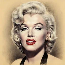 pencil art, detailed portrait of marilyn monroe, intricate, hyper detailed, realistic, oil painting, by julie bell, frank frazetta, cinematic lighting
