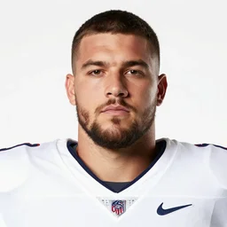 headshot of a football player on a white backdrop, offensive lineman brian smith, aged 2 7 years old, a stock photo by mac conner, associated press photo