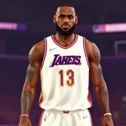 Lebron James as a gta video game character, animated