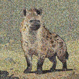 anthropomorphic radioactive Hyena, Greg Rutkowski, album art