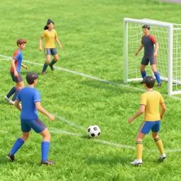 people play soccer but like a football