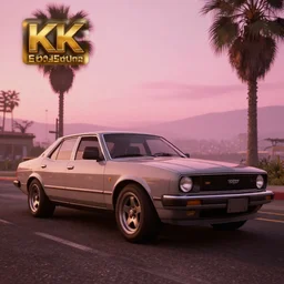 gta san andreas evening, pink sky, photorealistic, hyper detailed, hyper realistic, houdini, vfx, unreal engine 5, octane render, 8 k
