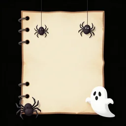 asset sheet, 2 d sprite, folktale ghosts and spiders