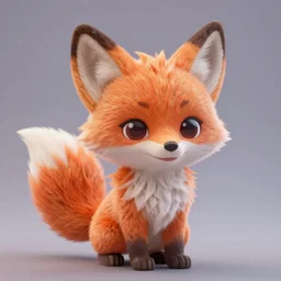 female furry mini cute style, character adoptable, highly detailed, rendered, ray - tracing, cgi animated, 3 d demo reel avatar, style of maple story and zootopia, maple story fox girl, orange fox, dark skin, petite, soft shade, soft lighting