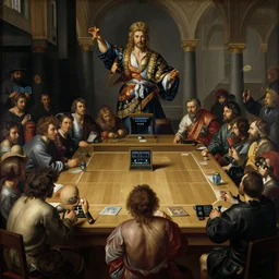 Painting by Caravaggio. Video game tournament