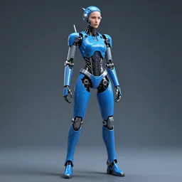 cyber woman robot like zima blue full body, concept art, sharp focus, cinematic lighting, scifi parts, sci fi robot, long shot