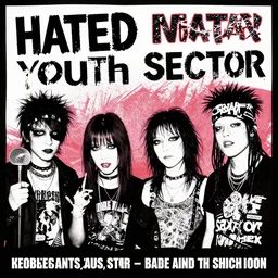 hated youth sector four punk flyer
