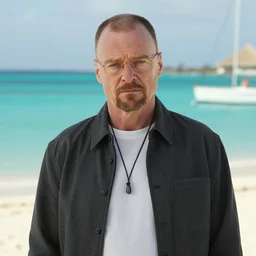 walter white looking confused in aruba