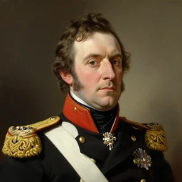 official portrait of a victorian admiral, detailed face, male, naval uniform, highly detailed, cinematic lighting, painting by arthur hodge