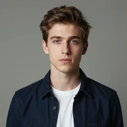 portrait of a young man by daniel adel