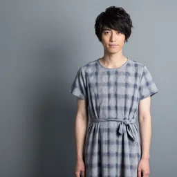 mr. aizawa wearing a dress