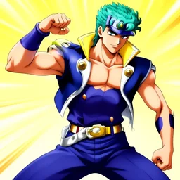 Steve buscemi in Jojos bizarre adventure, anime by hirohiko araki,