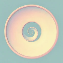 helix. retro art by jean giraud. fibonacci. pastel colors