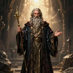 full body photograph of john oliver as a wizard from dungeons and dragons, fantasy art, symmetrical hyper detailed face and body, fashionable, cinematic, hyperdetailed illustration by irakli nadar and alexandre ferra, depth of field, global illumination