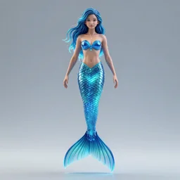 electric space mermaid full body octane render