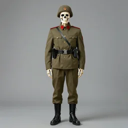 skeleton in uniform, soviet propaganda