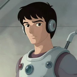 cinematic shot of a scifi character by moebius, stylized matte illustration by jean giraud moebius, highly detailed, sharp focus, clean lines, 8 k