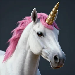 a closeup photorealistic photograph of a unicorn with a cat for a horn. film still, vibrant colors. this 4 k hd image is trending on artstation, featured on behance, well - rendered, extra crisp, features intricate detail, epic composition and the style of unreal engine.