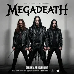 megadeath band, concert poster,