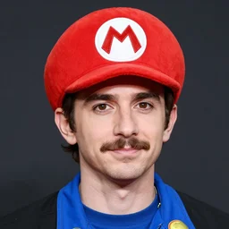 serj tankian wearing mario hat