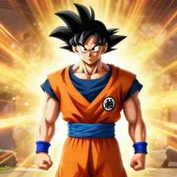 photo of Goku from Dragon ball as a real person