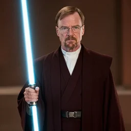 walter white on the jedi council, movie screenshot from star wars