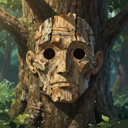 an old man's face made of bark and wood, in a tree, magical, fantasy art, 8k hdr pixiv dslr photo by Makoto Shinkai ilya kuvshinov and Wojtek Fus, digital art, concept art,
