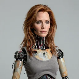 animatronic Julia Roberts, exposed wires, photo, Stan Winston studios, detailed, 4k