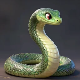 Trixie from My Little Pony as a long naga snake woman