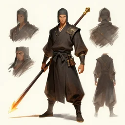 dnd monk character concept art