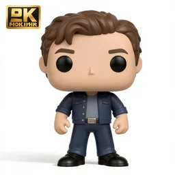 full body 3d render of Tom Ellis as a funko pop, studio lighting, white background, blender, trending on artstation, 8k, highly detailed