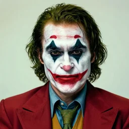 Mauricio Macri in Elaborate Cat Makeup and prosthetics designed by Rick Baker, Hyperreal, Head Shots Photographed in the Style of Annie Leibovitz, Studio Lighting, Mauricio Macri as the Joker