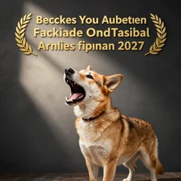 a dog snickering